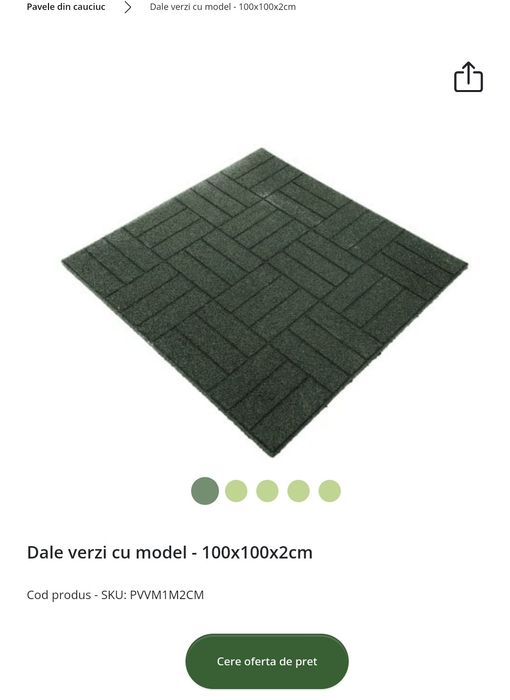 Pavele de cauciuc, dale de cauciuc, aleei gradina, loc de joacă