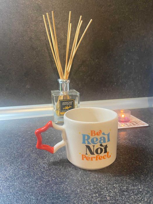 Чаша с послание Be Real Not Perfect