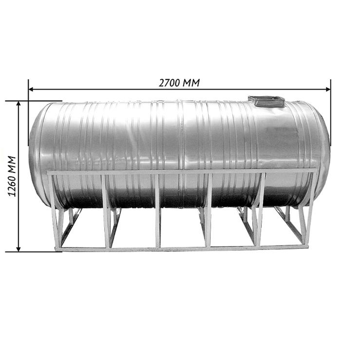 Емкость для воды 2000 литров ( 2 куба )