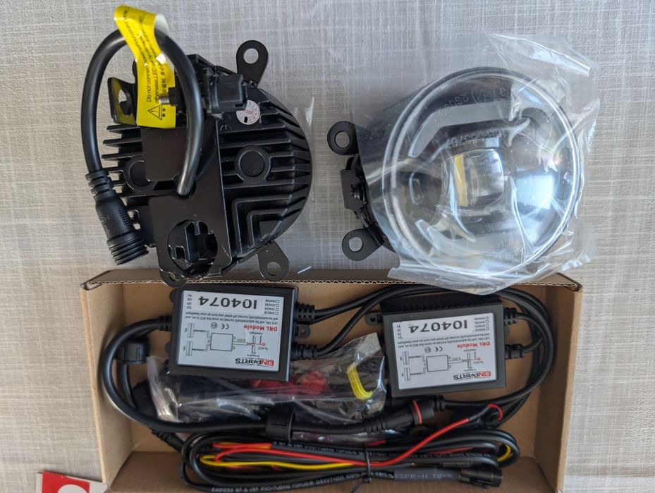 Фарове дневни / мъгла DRL/Fog LED универсални Duolight DL38  90mm нови