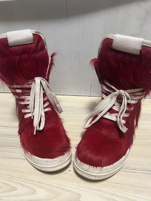Rick Owens Red geobaskets