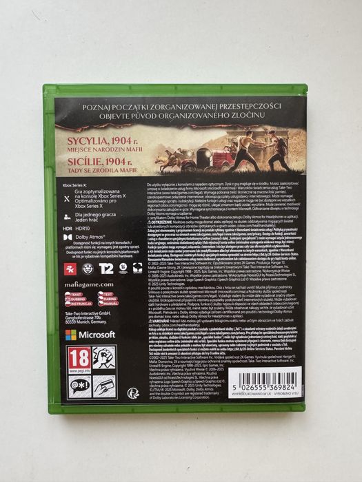 Mafia the old country xbox