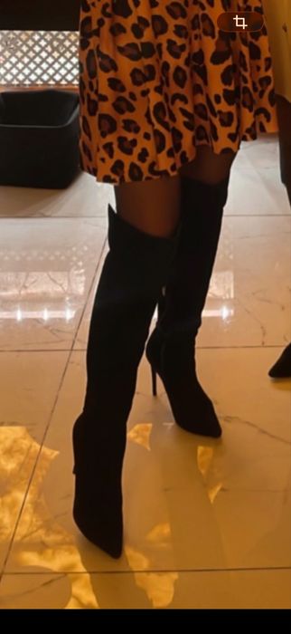 Ботфорты натуральная замша