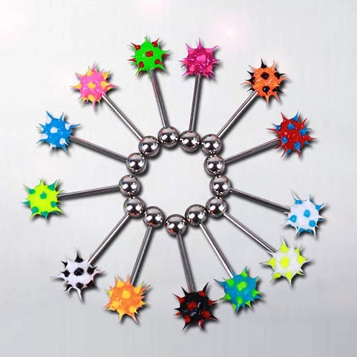 Таралежки / Обеца за език / Пиърсинг обици за език