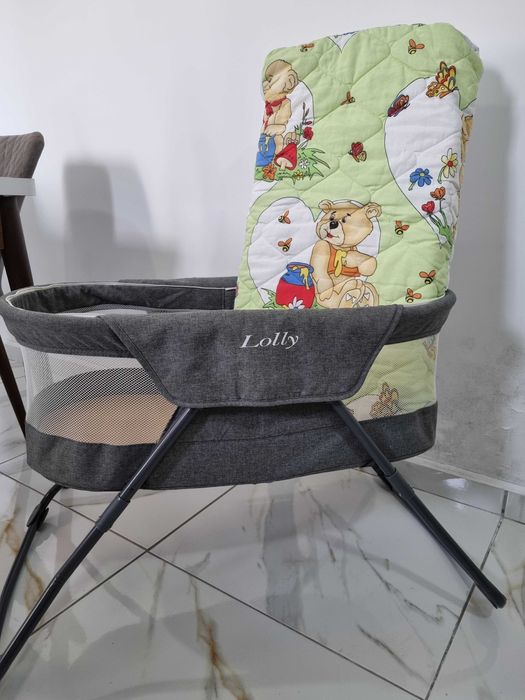 Бебешка сгаваема кашара CANGAROO LOLLY сив