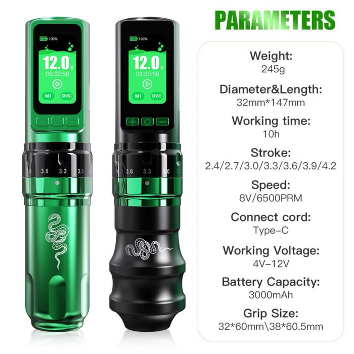 Ez и Fold Pro Безжичен пистолет за татуировки  Tattoo Gun