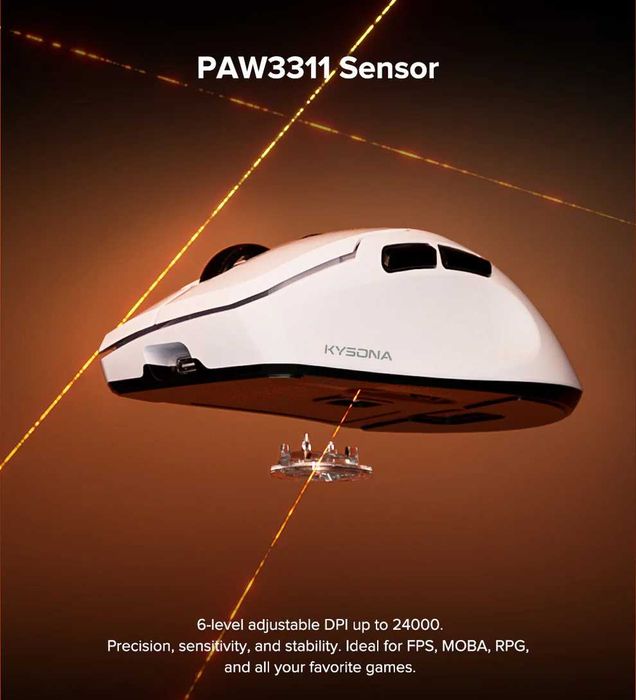 беспроводные игровые мышки ajazz099, mchose m7, kysona uranus,ajazz139