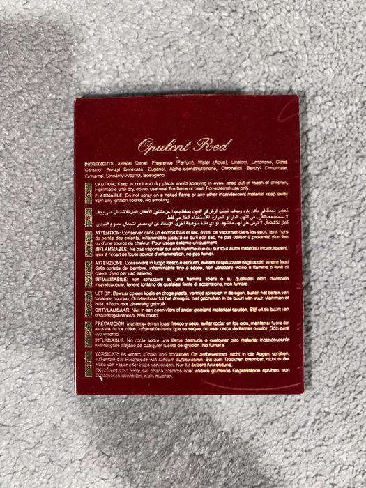 Parfum Lattafa - Opulent Red , Opulent Musk