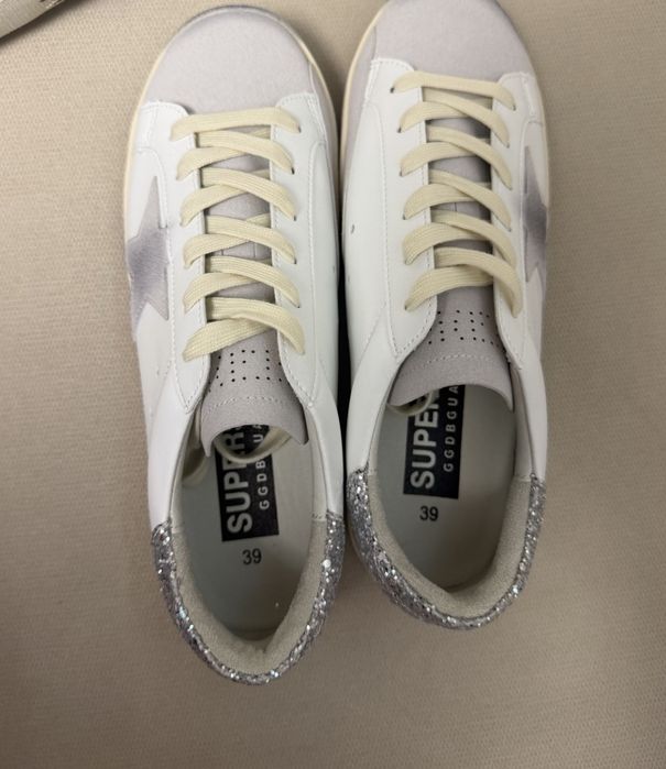 ULTIMELE PERECHI!! Adidasi / Sneakers Golden Goose Superstar Alb  Marime 39 Unisex