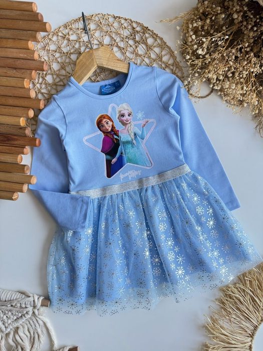 Нежная платье Элза 6-7 лет