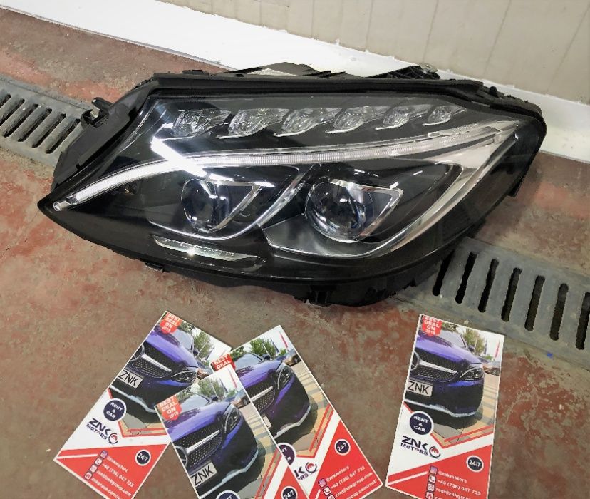 Mercedes Benz w205 c class faruri full led ISL far stanga dreapta