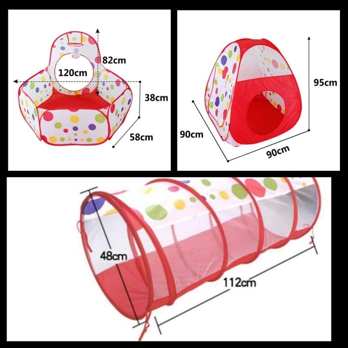 Палатка 3в1 детская