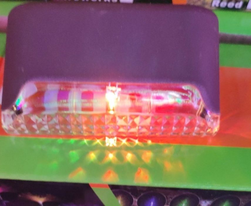 Водоустойчиви соларни лампи за декориране на огради, стъпала, външни палуби, парапети, 1 брой /Сменящи се цветове в синьо,зелен червено и розово /