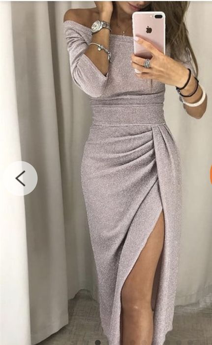 Rochie ocazie cu sclipici S