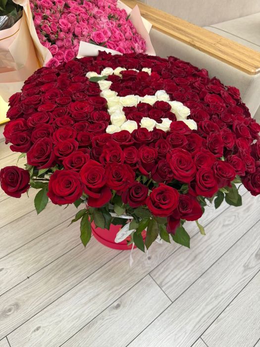 201роза, красный цвет, 50к тг