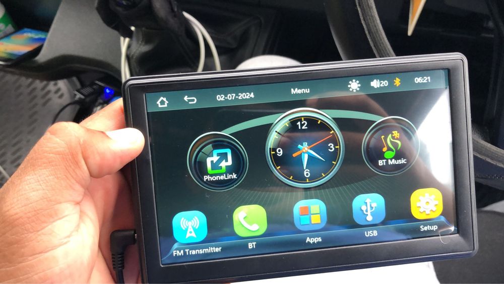Navigatie Android Portabila Ecran Touch 7 inch Carplay Android auto ...
