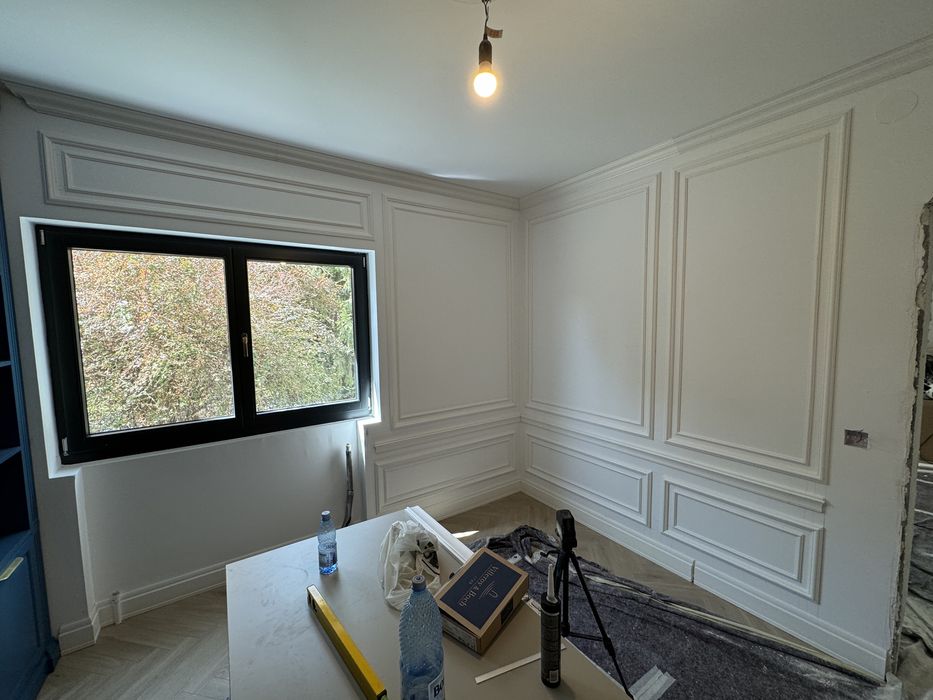 Montaj plinta parchet-profil decorativ-chenare-cornisa