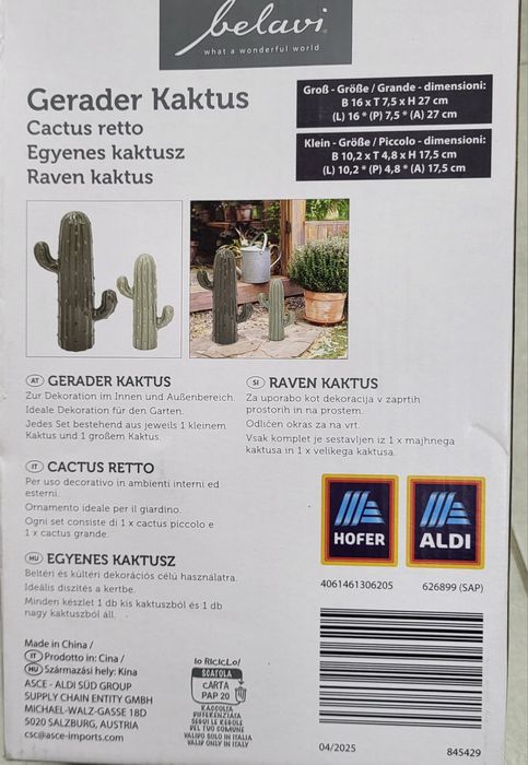 Decoratiune ceramica Cactus