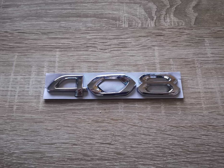 Емблема надпис лого Пежо Peugeot 408 нов стил