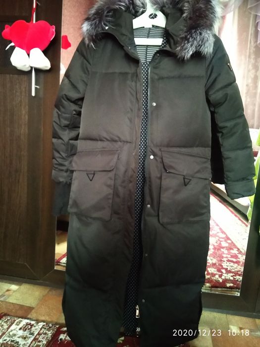 Куртка теплая длинная