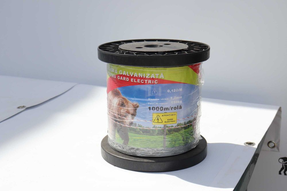 Sarma galvanizata 1.2mm 1000m gard electric pentru animale salbatice