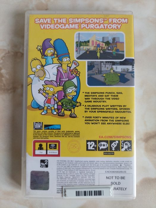 [PSP] Vând joc The Simpsons Game original + consolă BONUS //poze reale