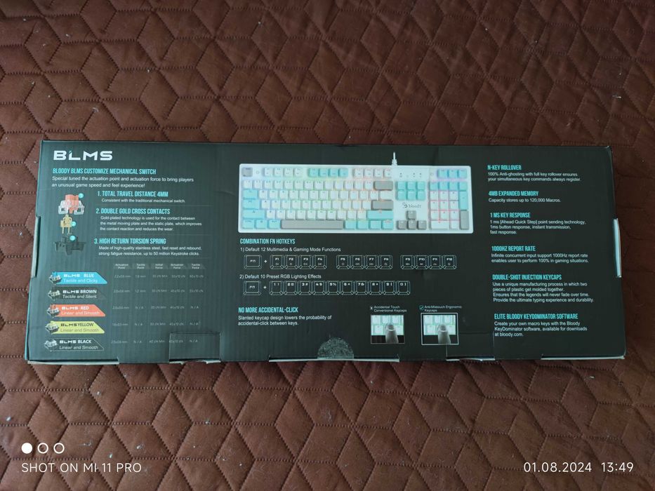 A4tech Bloody S510R, Blue Switch