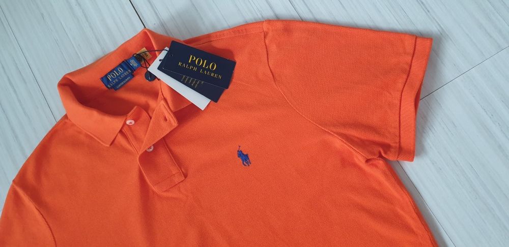 POLO Ralph Lauren Pique Cotton Custom Slim Fit  M НОВО ОРИГИНАЛ Мъжка Тениска