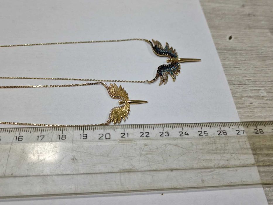 Дамски златни синджири 14К // 2 броя / 4,00 гр. / 3,42 гр.