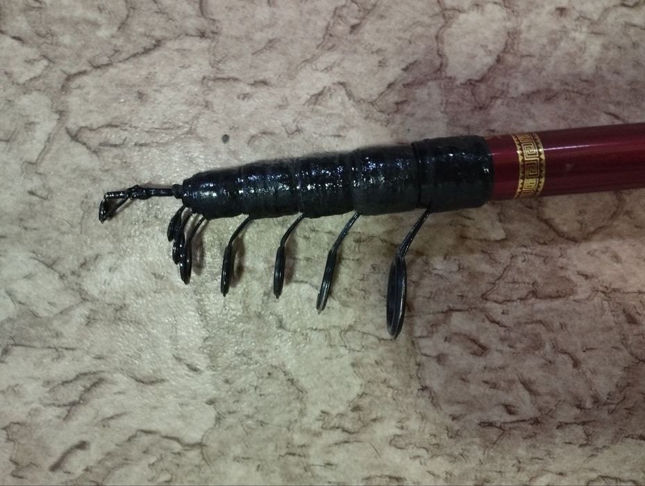 Карбоновая удочка с катушкой