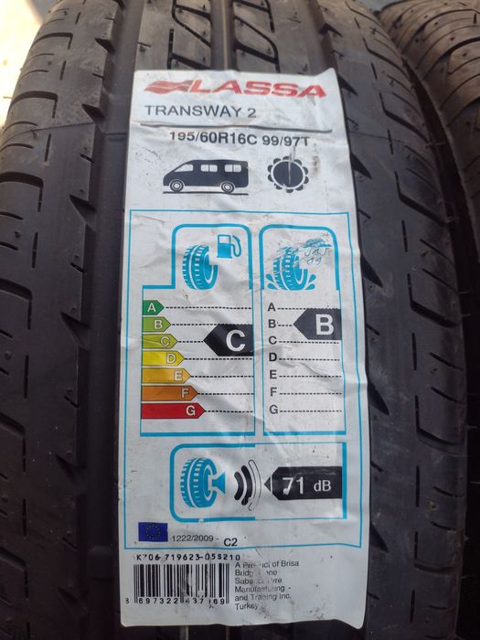 Нови 2бр.195/60/16С Lassa Transway 2 dot0821
