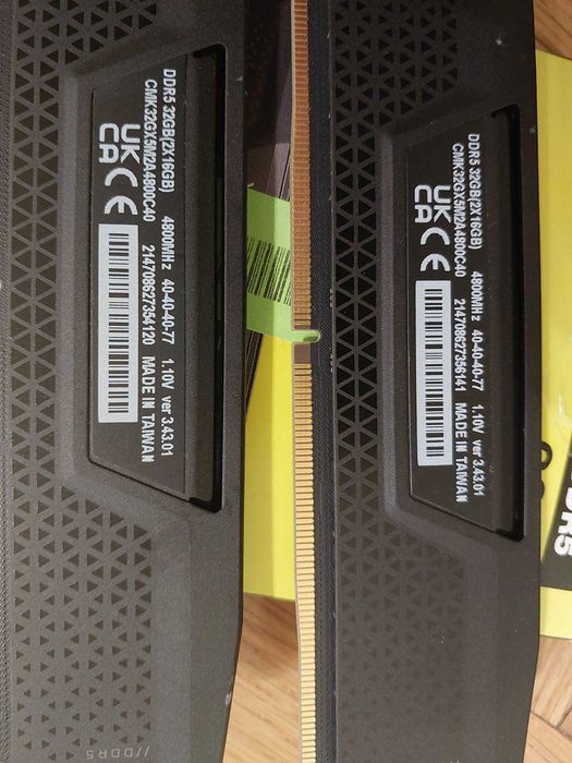 32GB DDR5 4800MT/s CL40 - Corsair Vengeance