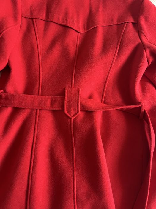 Palton rosu tip stofa