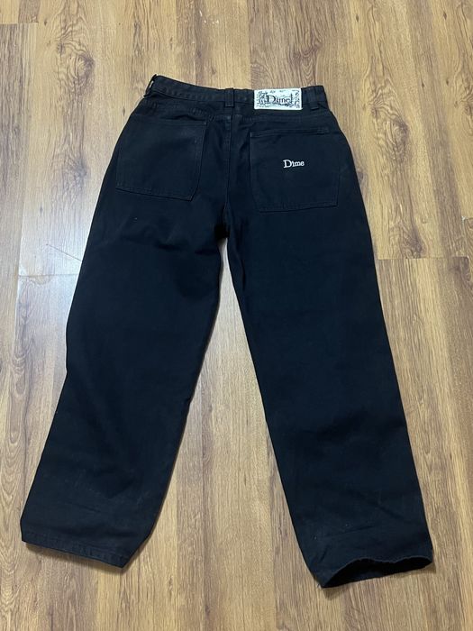 black dime jeans
