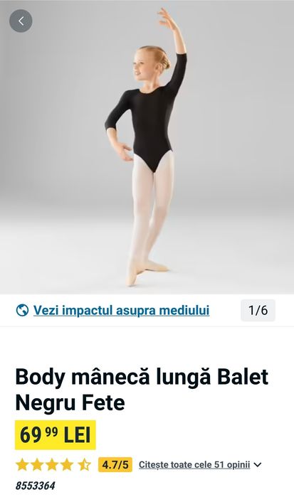 Lot set balet dansuri m-133-142- 9-10 ani