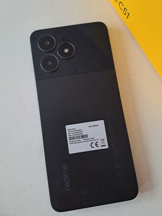 realme C51, Dual SIM, 4GB RAM, 128GB, Black