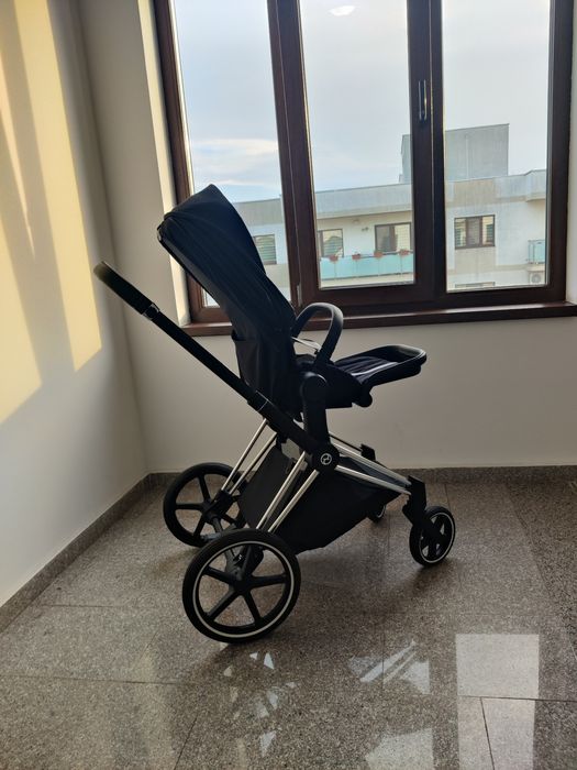 Carucior Cybex Priam 4 Platinum – Chrome + negru