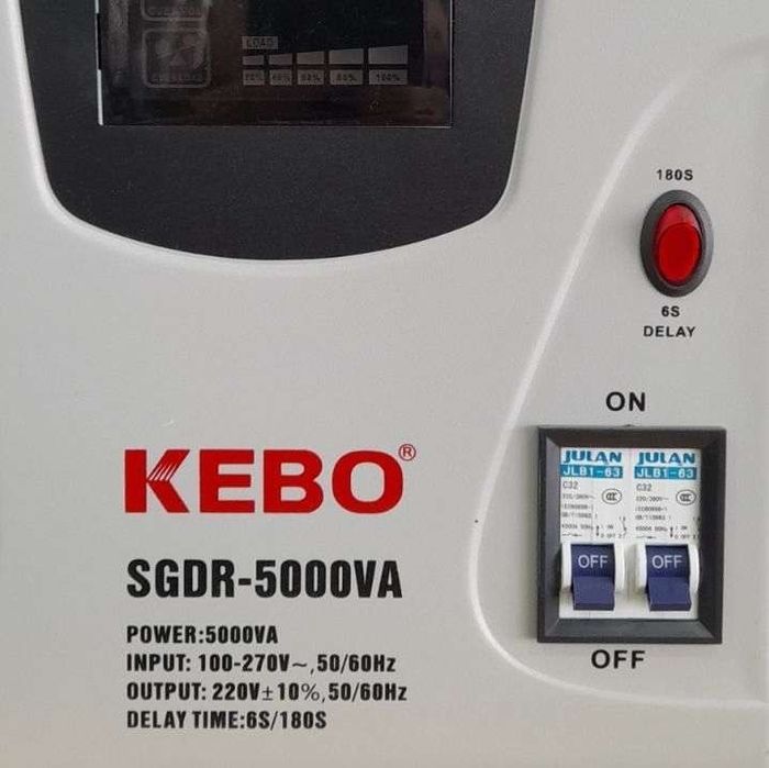 Стабилизатор напряжеия KEBO SGDR 5000VA 100-270V гарантия 1 год
