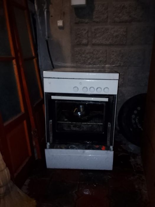 Газплита в рабочем состоянии