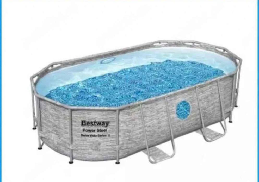 Se vinde piscina Bestway 4,27Lx2,50lx 1,10mh