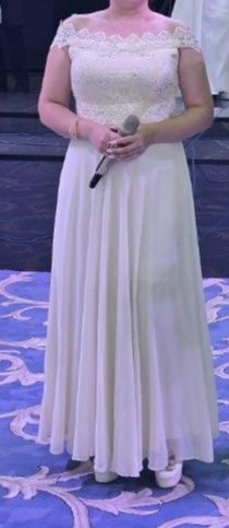 Белое платье вечернее