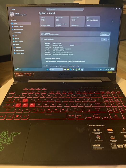 Laptop Gaming Asus TUF A15