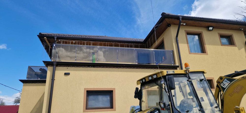 Balustrada din sticla , balustade din sticla cu inox,inox,sticla