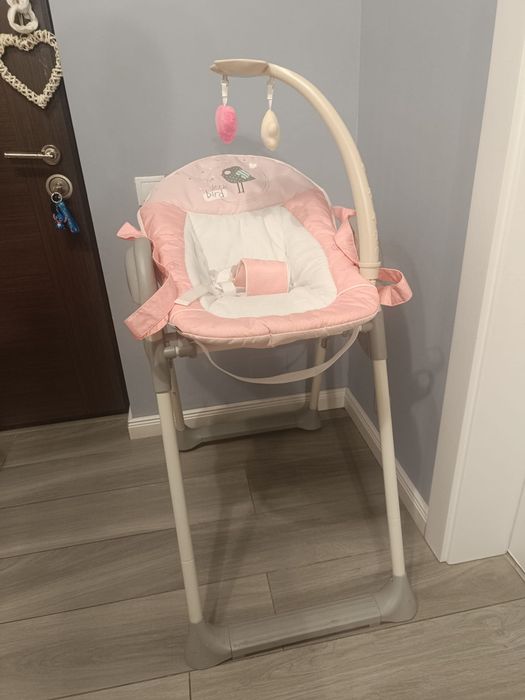 Vând scaun înalt 2 in 1 cadru reglabil , pliabil , până la 15 kg