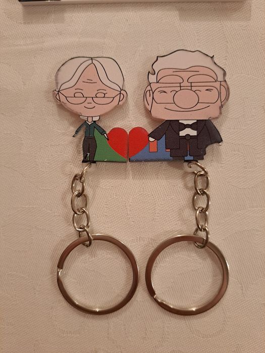 Брелок (брелки)Домик с шарами парные