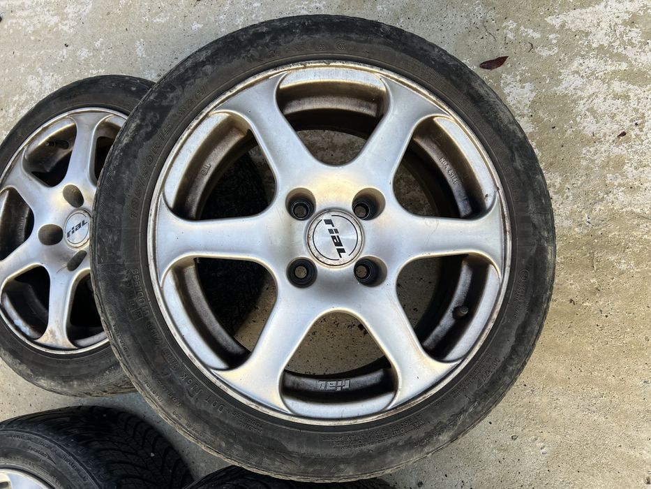 Set 4 jante R15 4x108 cu cauciucuri all season 195x50