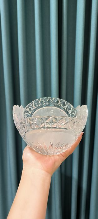 Хрустальная ваза для конфет Чехия