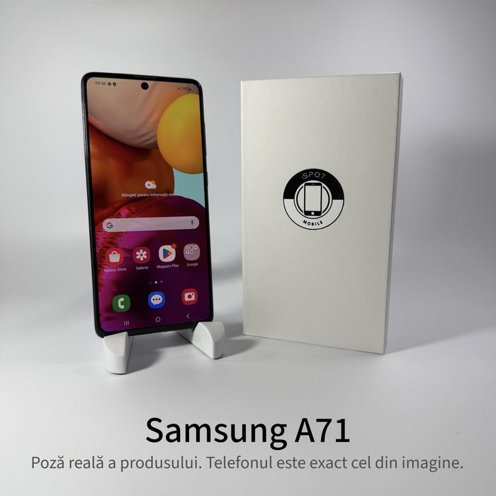 iSpotMobile.ro - Samsung  A71 128 GB  / 6 GB , Garantie 2 ani + cadou