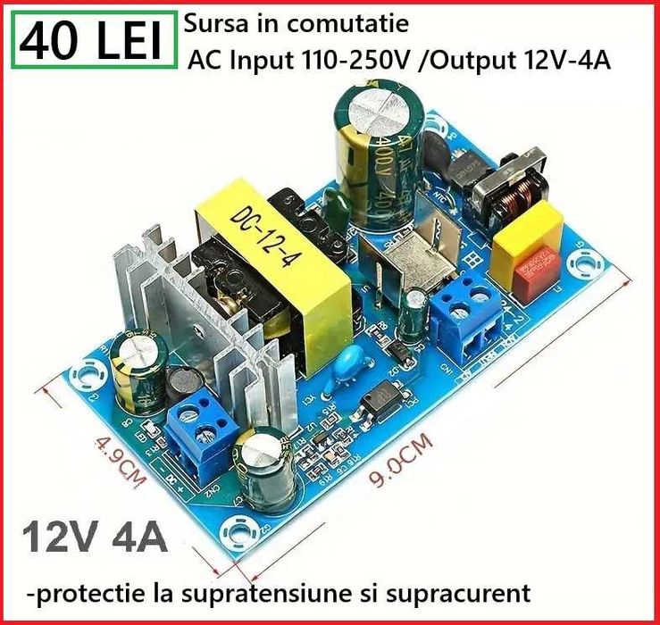 Sursa in comutatie 230v-12v-24v  4-6A