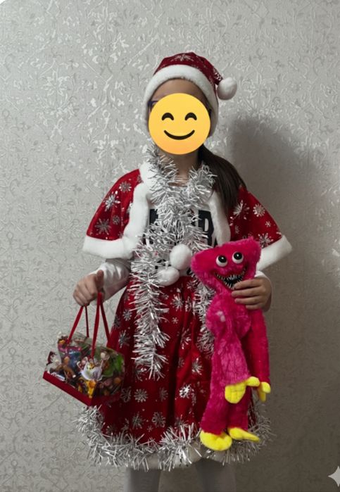 Новогодний костюм дед мороза для девочек